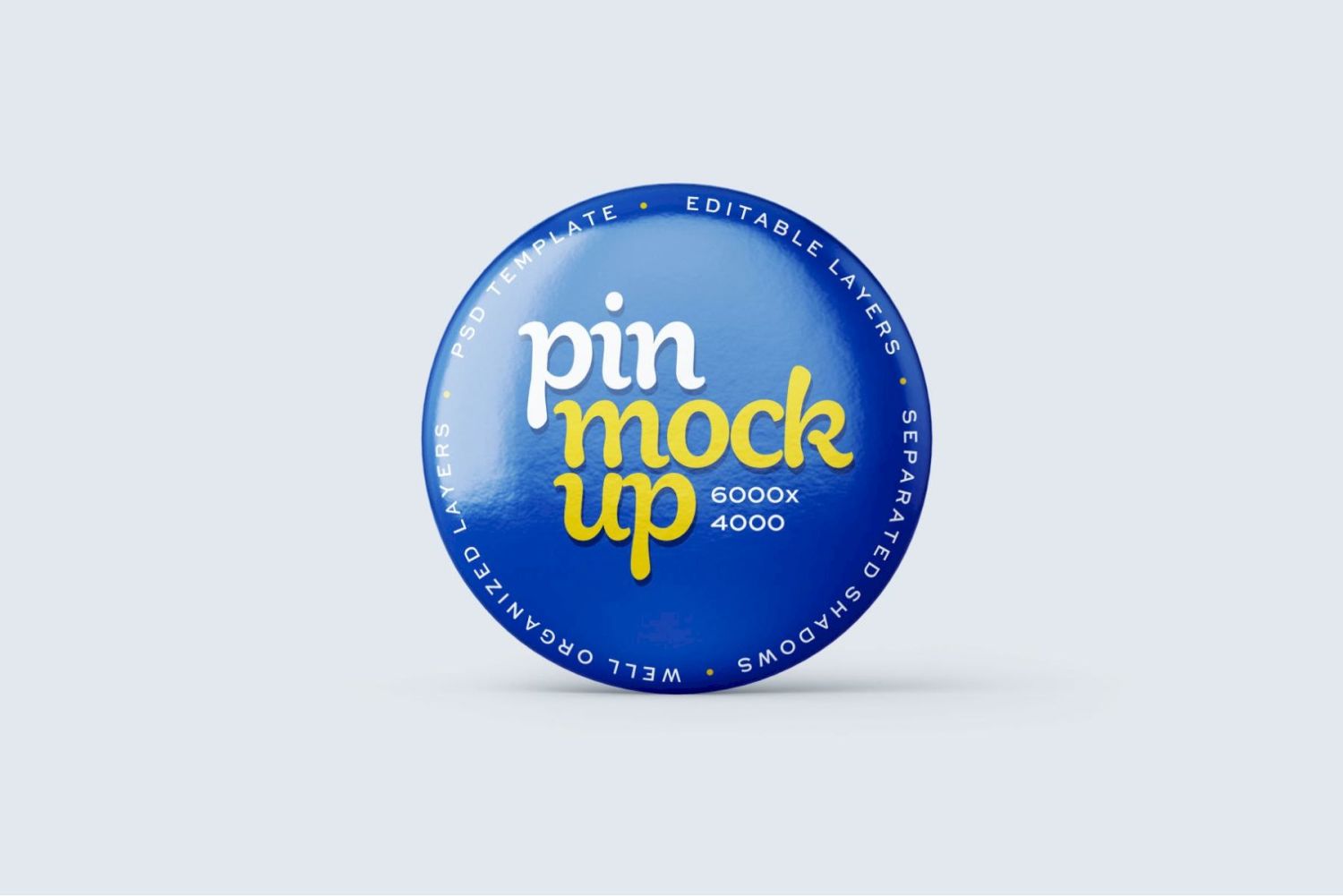 别针按钮样机集 Pin Button Mockup Set插图3