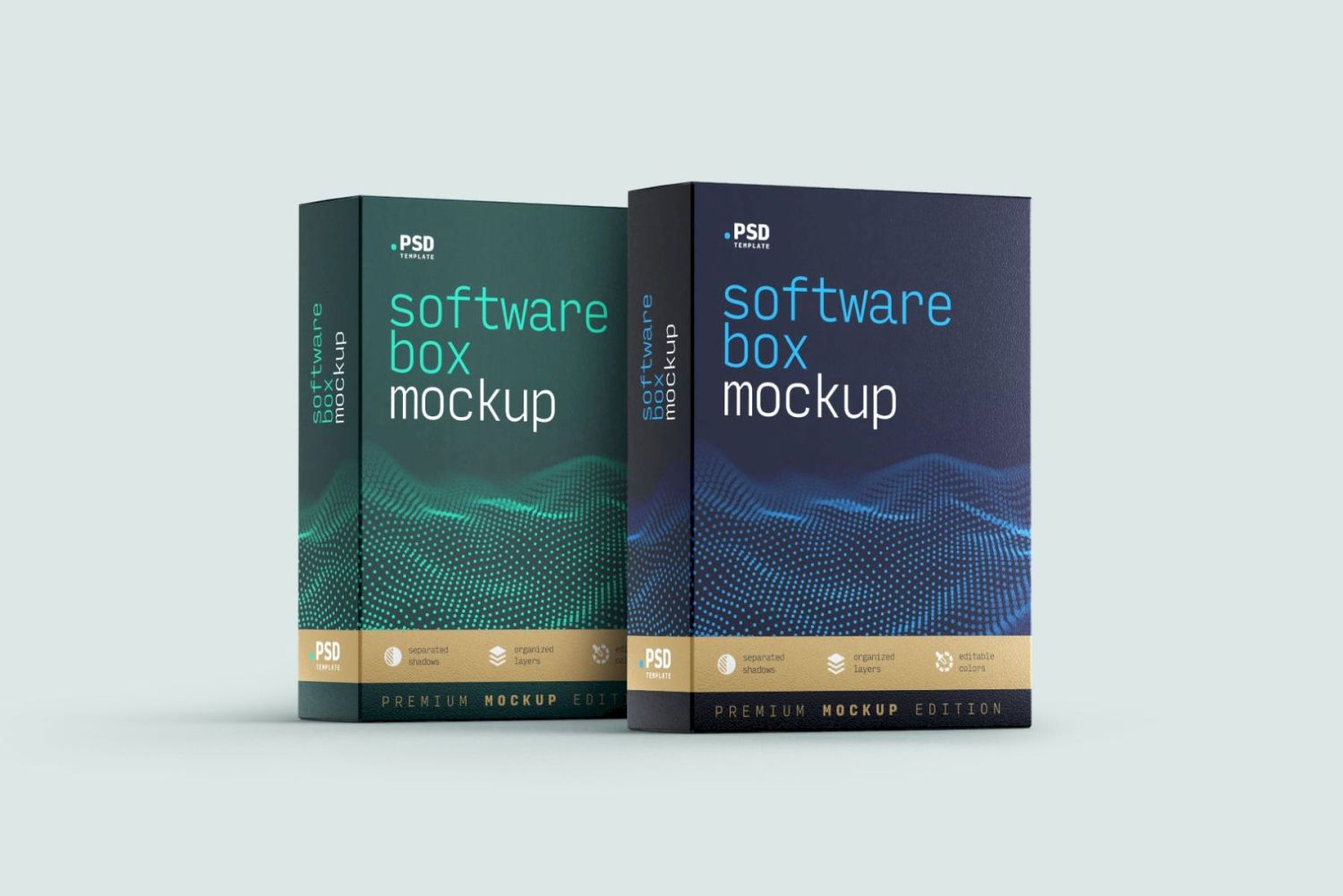 软件盒样机集 Software Box Mockup Set插图4