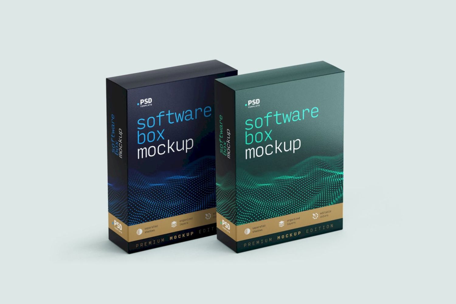 软件盒样机集 Software Box Mockup Set插图6