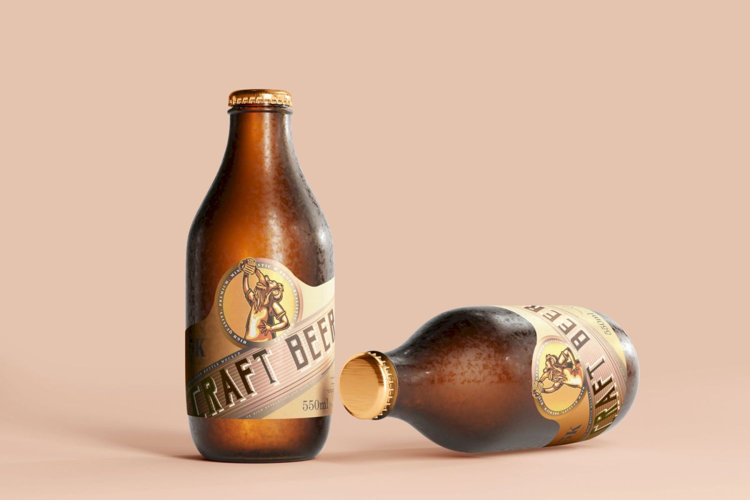 175x 冰镇啤酒瓶样机包 175x Cold Beer Bottle Mock-up Bundle插图58