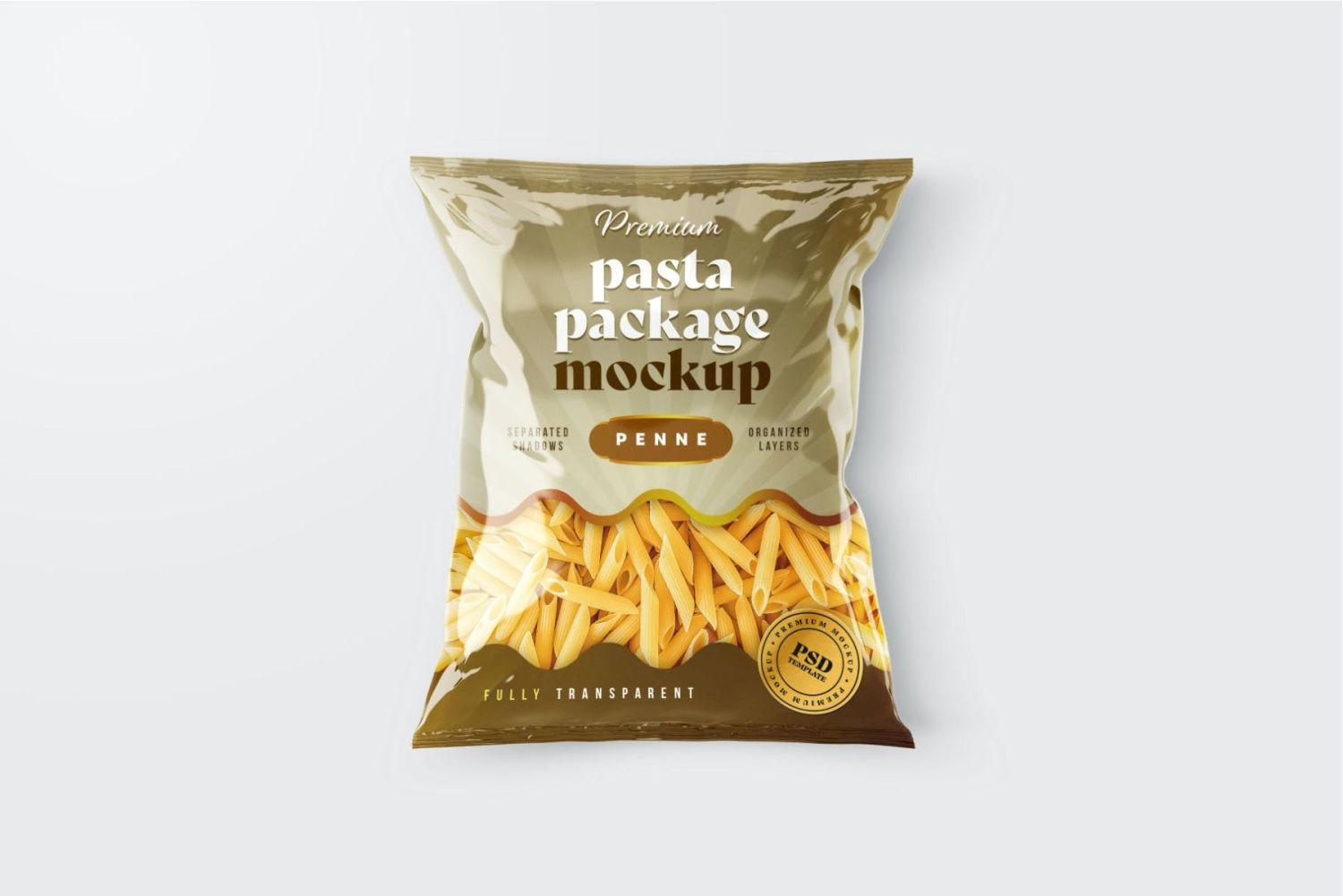 意大利面袋包装样机套装 Pasta Bag Packaging Mockup Set插图3
