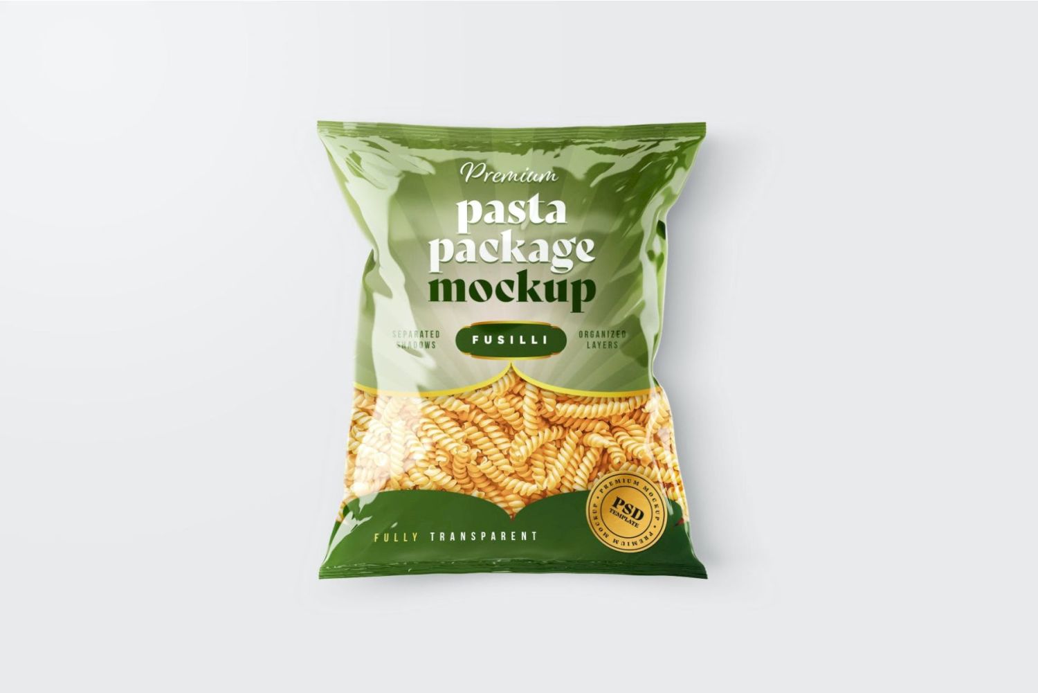 意大利面袋包装样机套装 Pasta Bag Packaging Mockup Set插图6