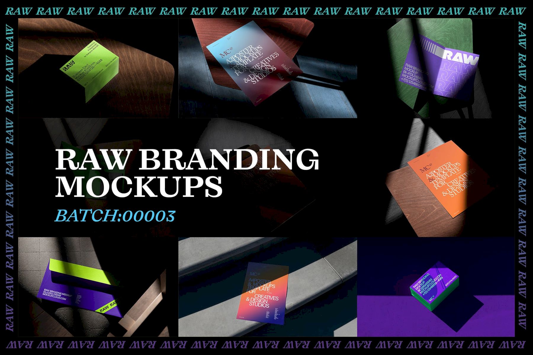 自然光照片品牌样机 Vol. 3 Raw Branding Mockups / Batch 00003