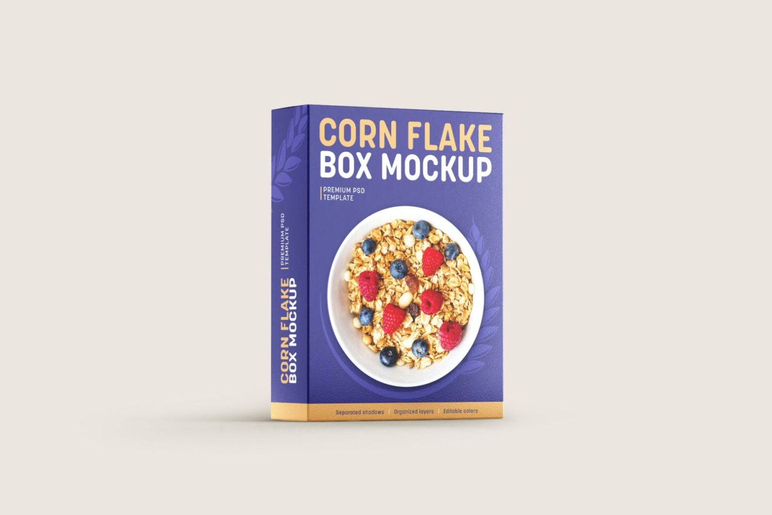 玉米片盒样机套装 Corn Flakes Box Mockup Set插图2