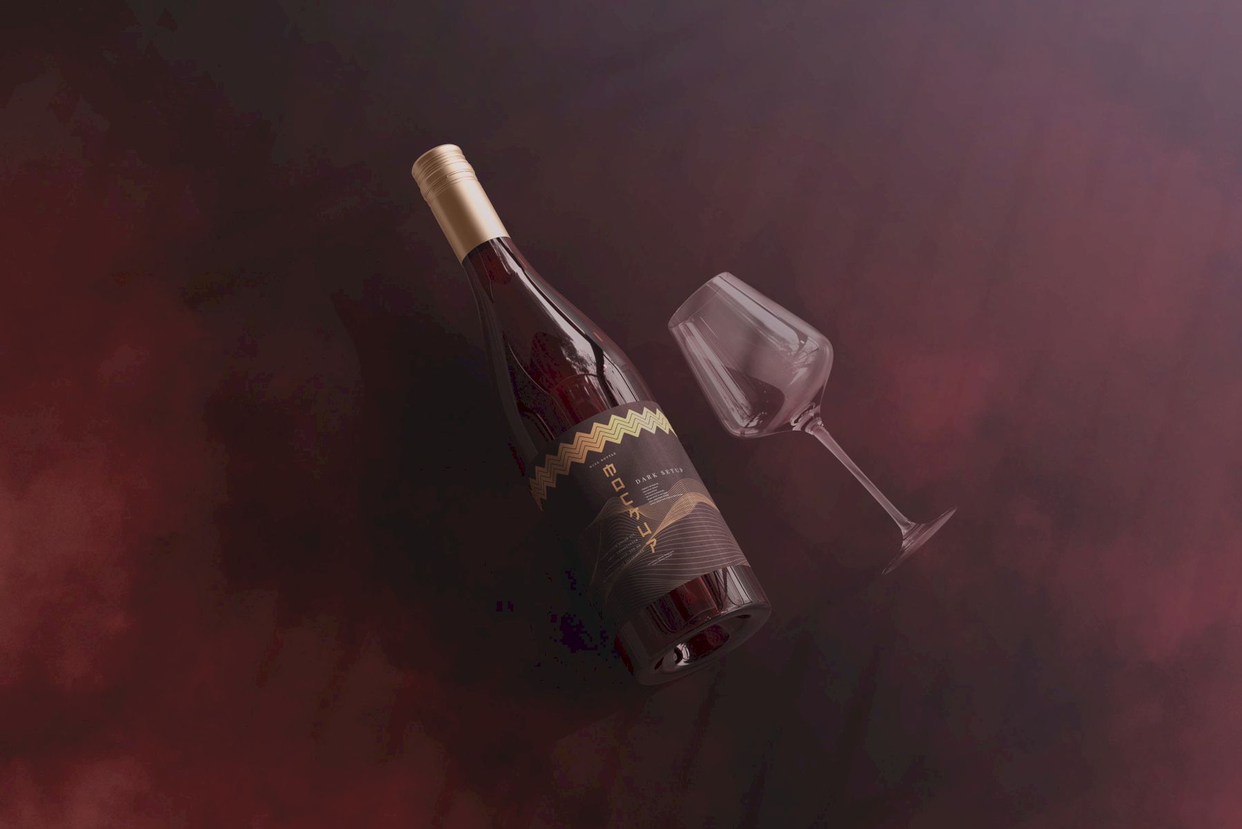 葡萄酒品牌样机系列 Wine Branding Mockup Collection插图97