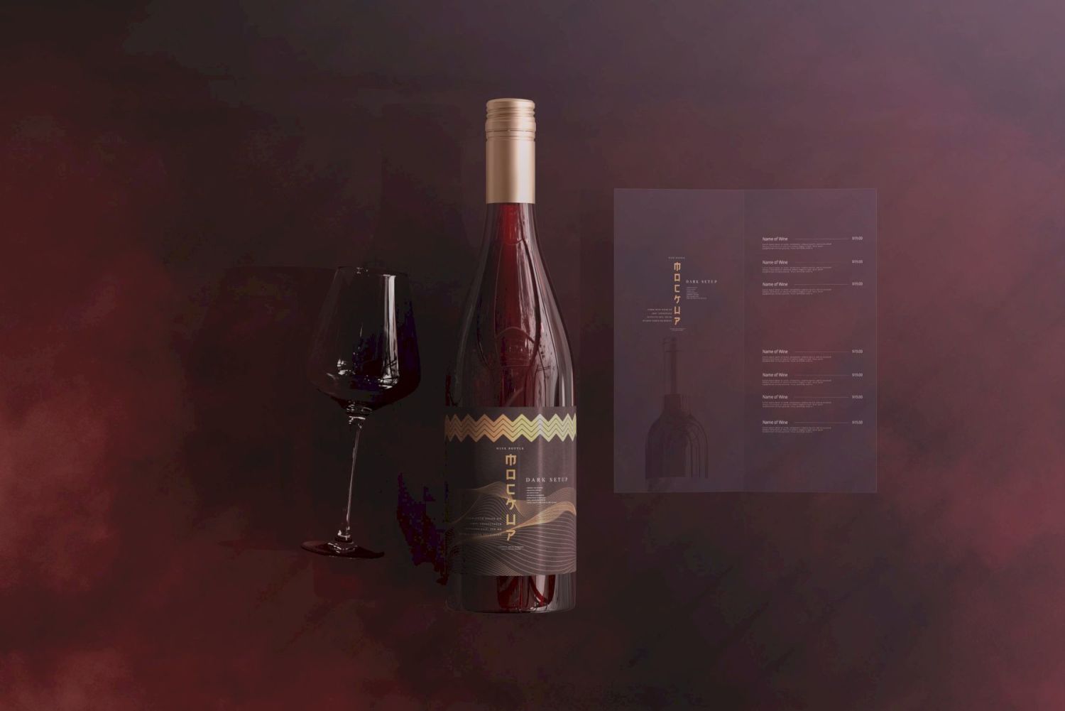 葡萄酒品牌样机系列 Wine Branding Mockup Collection插图113
