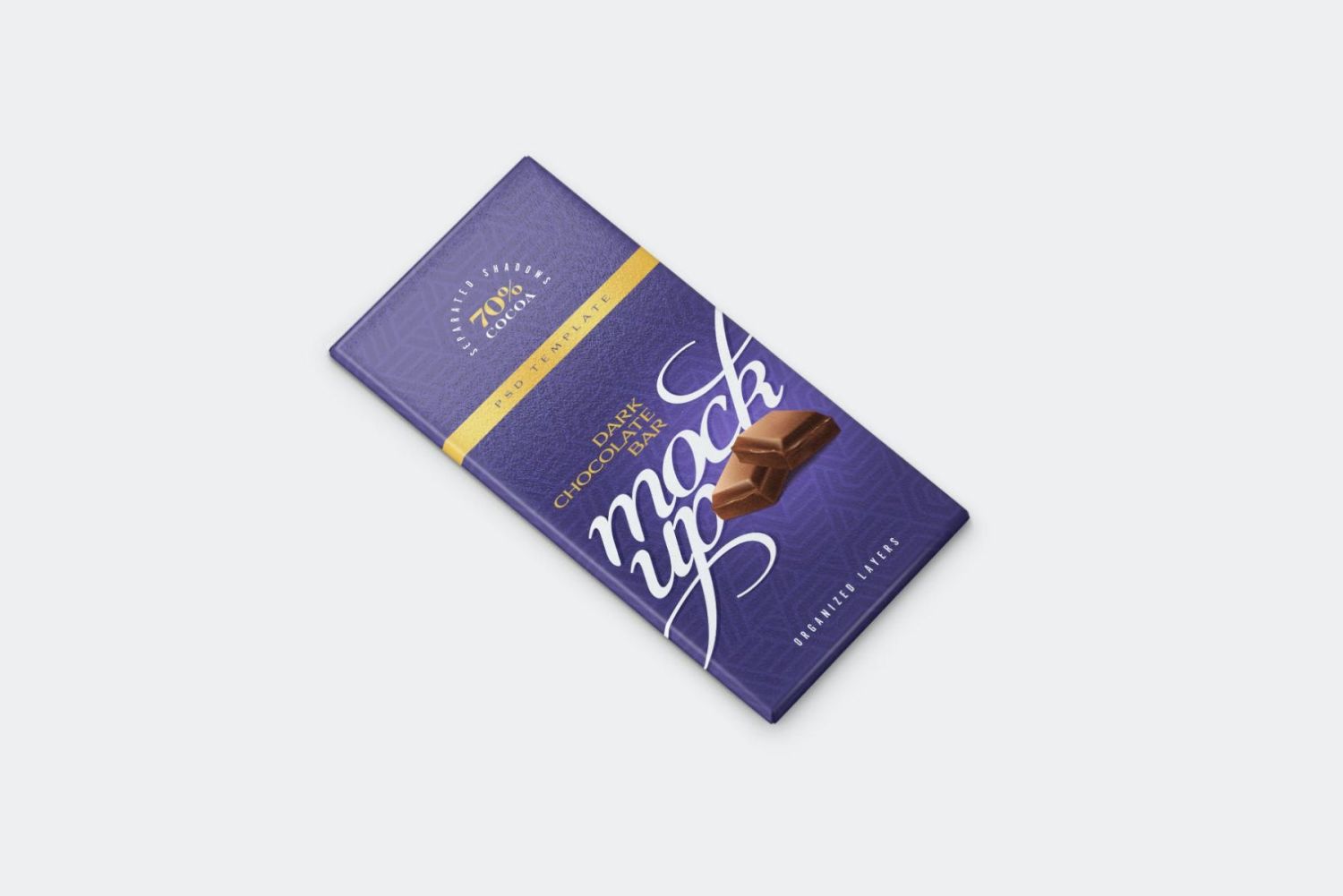 巧克力棒包装样机套装 Chocolate Bar Packaging Mockup Set插图9