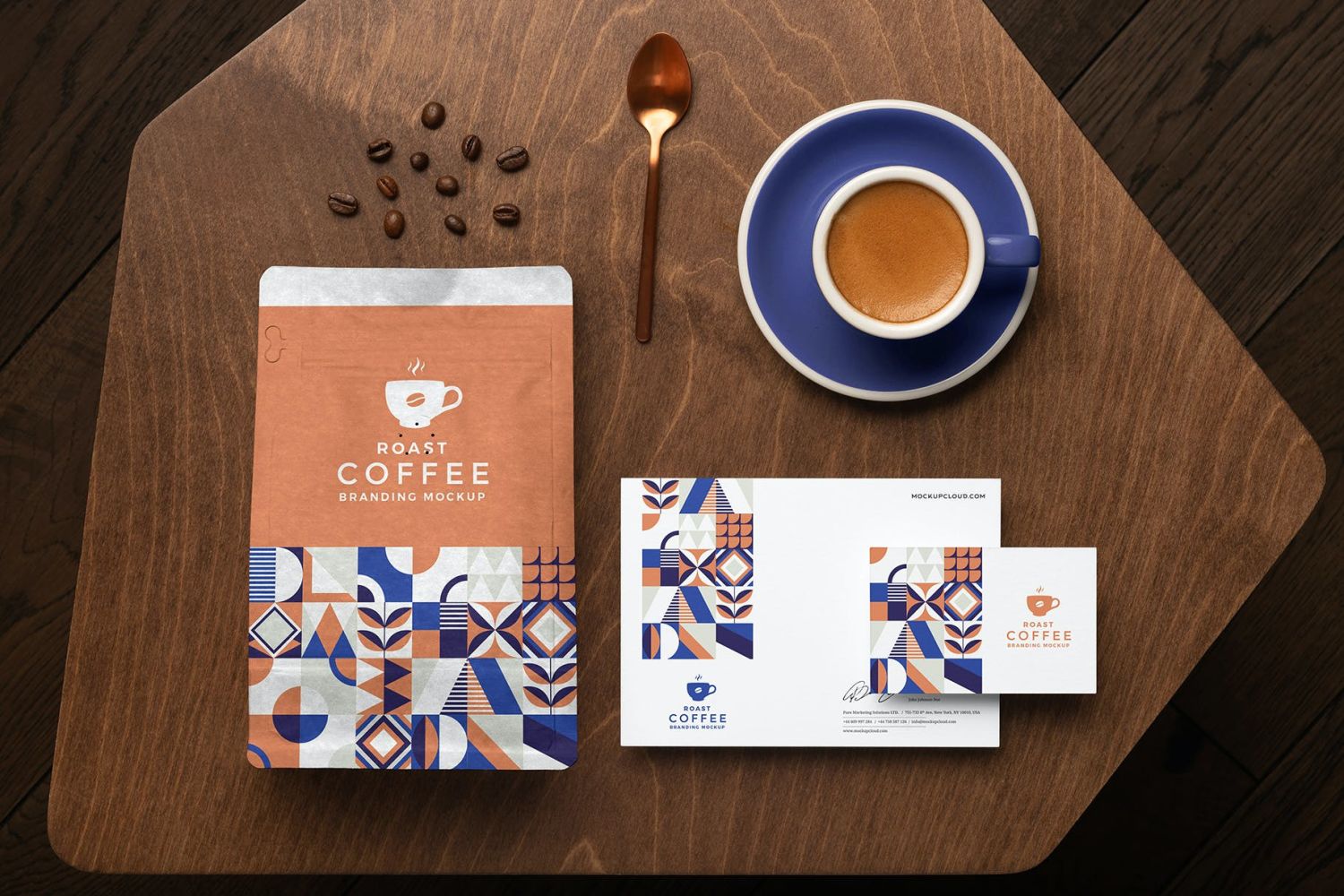 烘焙咖啡包装品牌样机场景 17插图