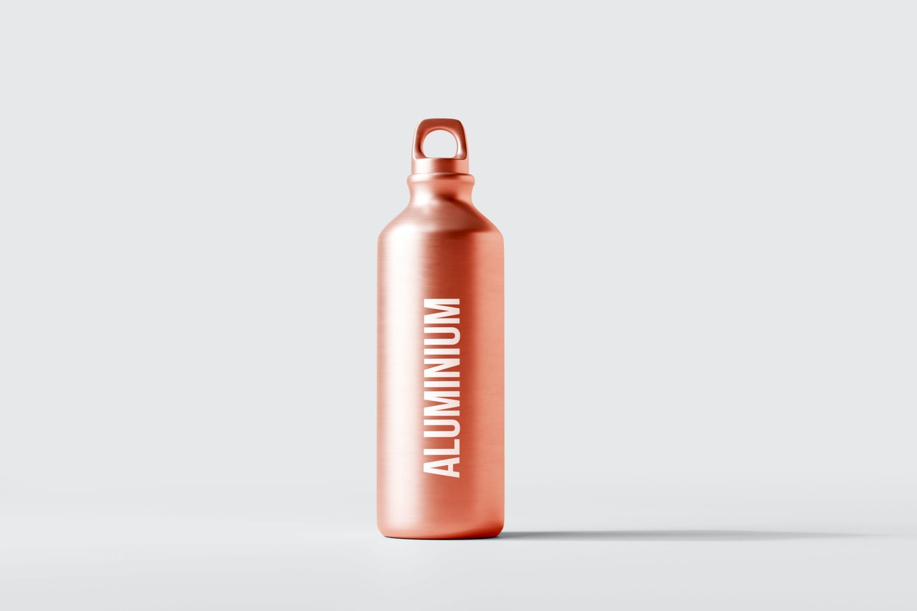 铝水瓶样机包 Aluminum Water Bottle Mockup Bundle插图1