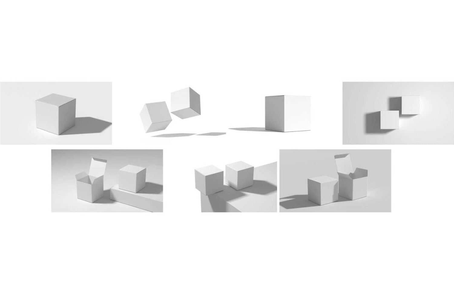 方盒样机集 Square Box Mockup Set插图6