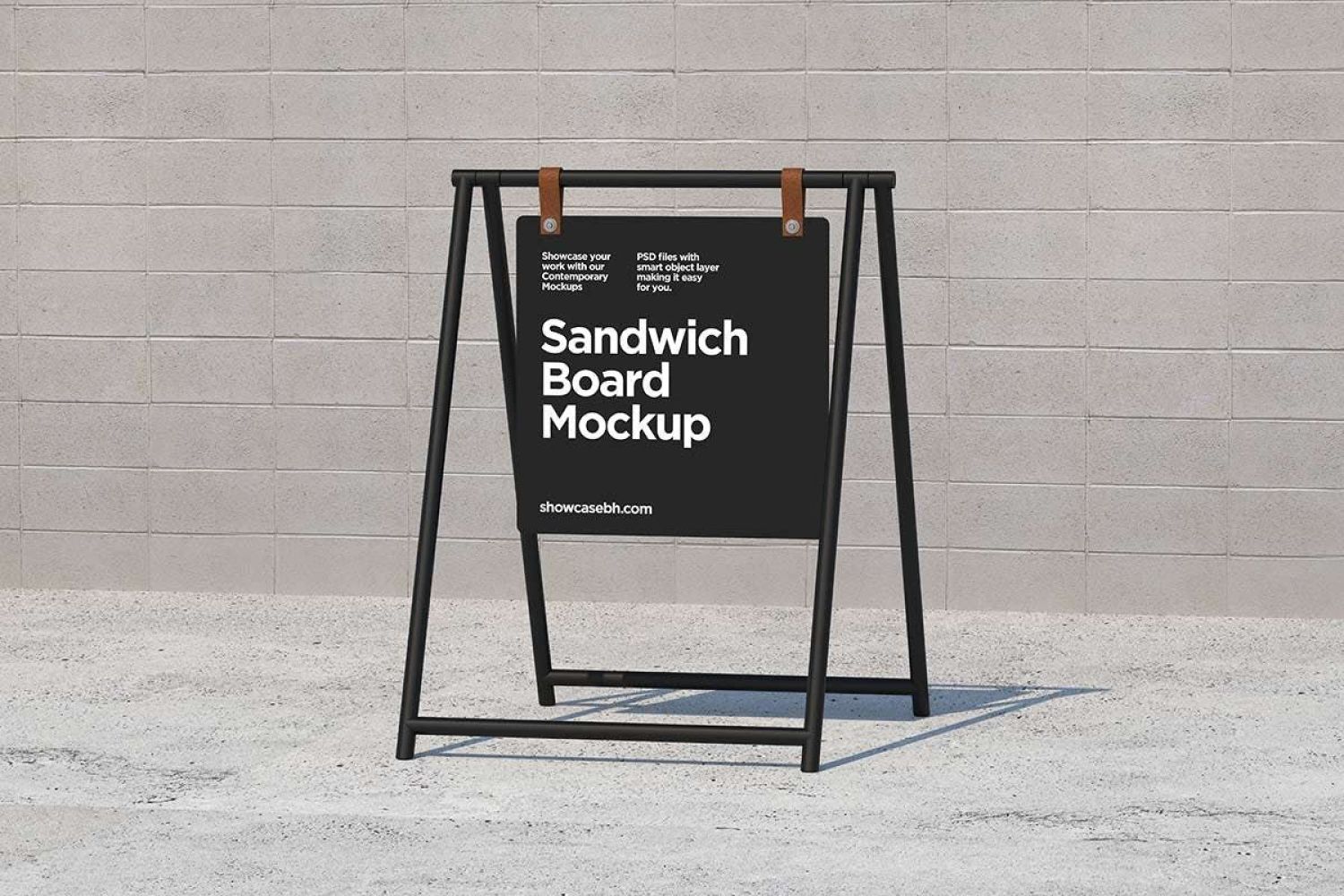 三明治板标志样机套件 Sandwich Board Signs Mockups Kit插图2