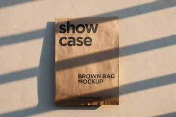 棕色纸袋样机 Brown Bag Mockup