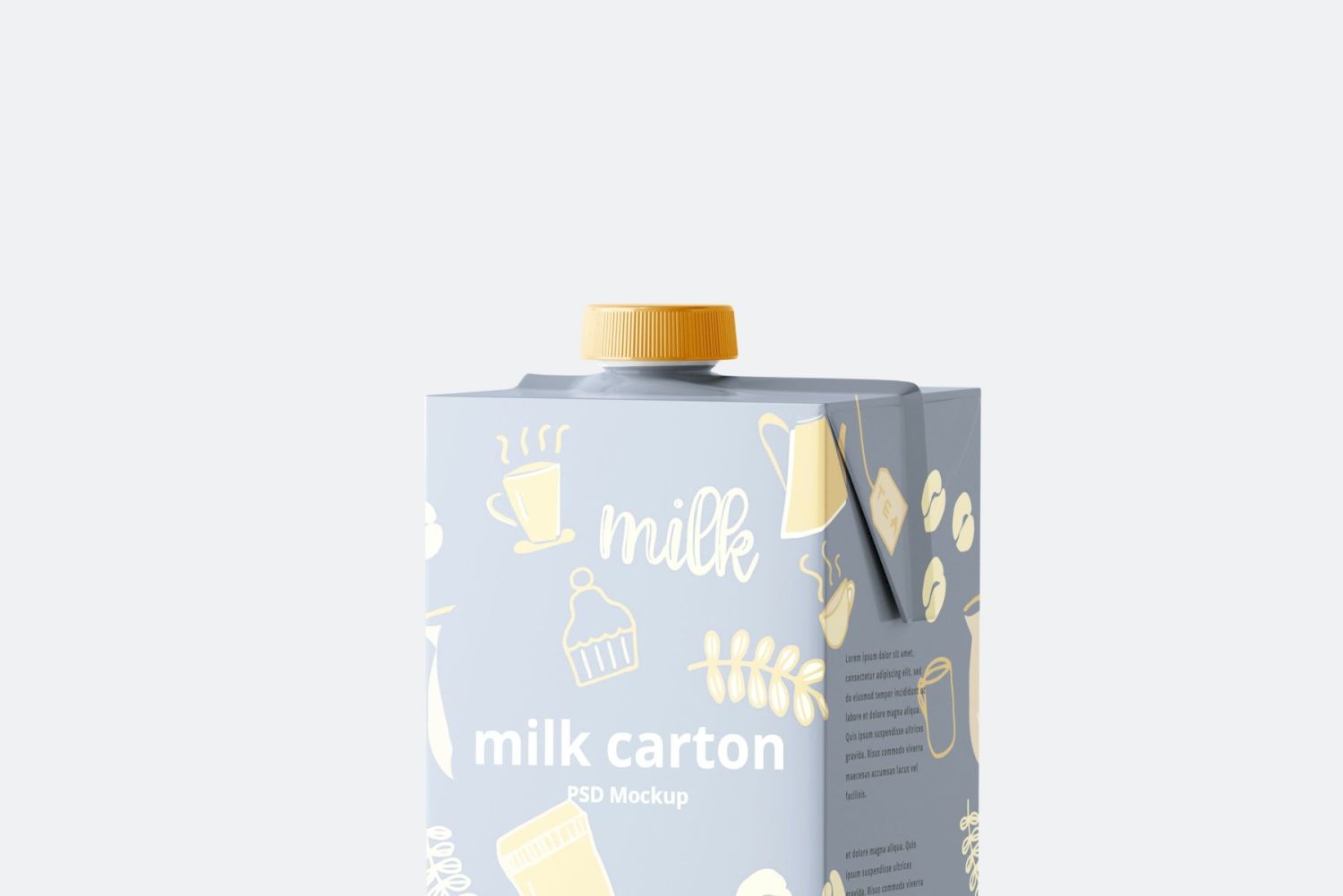 牛奶盒样机 Milk Carton Box Mockups插图6