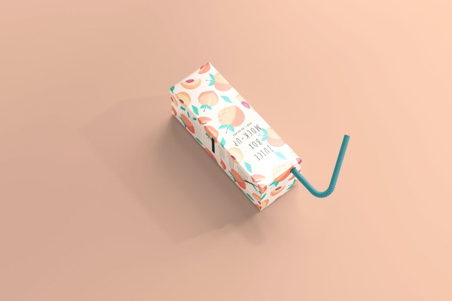 果汁包纸箱样机 Juice Packet Carton Box Mockups插图4