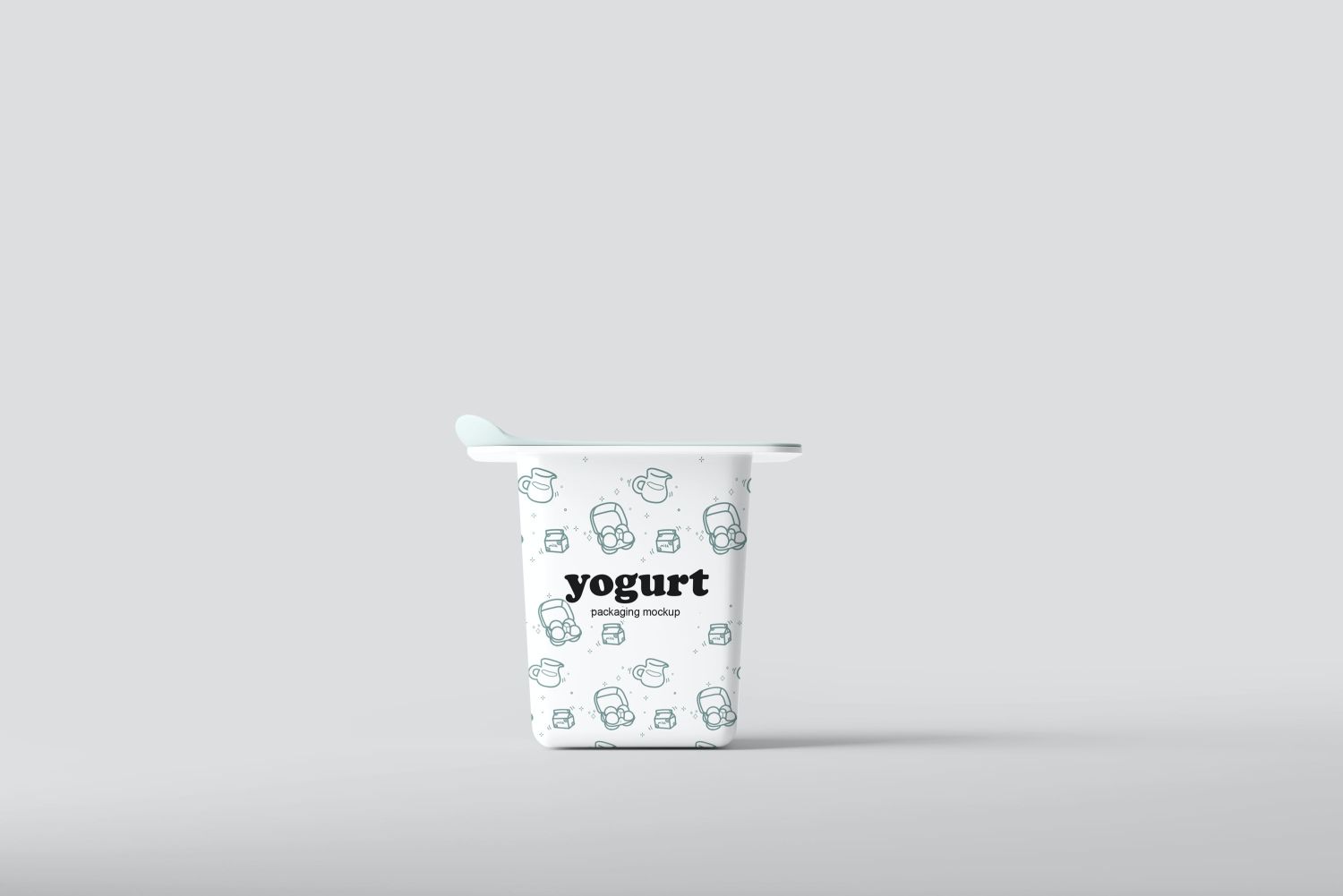 酸奶杯样机插图1