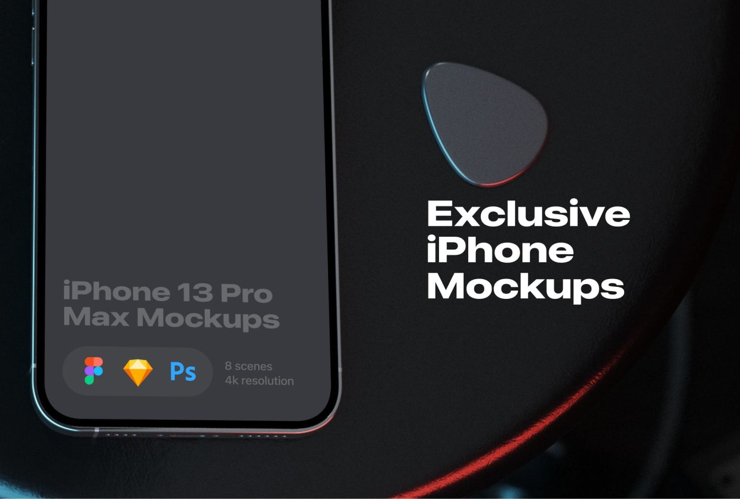 8 个最佳角度iPhone 13 Pro Max样机插图